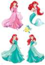 Ariel Little Mermaid Edible Icing Character Sheet